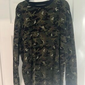 Polo Ralph Lauren Green Camouflage Long Sleeve Shirt Men’s XXL